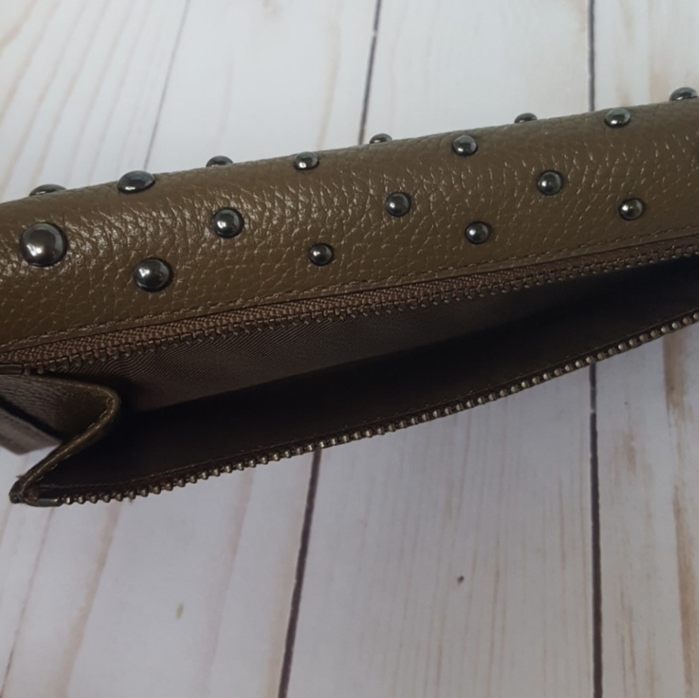 COACH Soft Wallet Ombre Rivet Dark Fatigue lmk - Picture 4 of 8